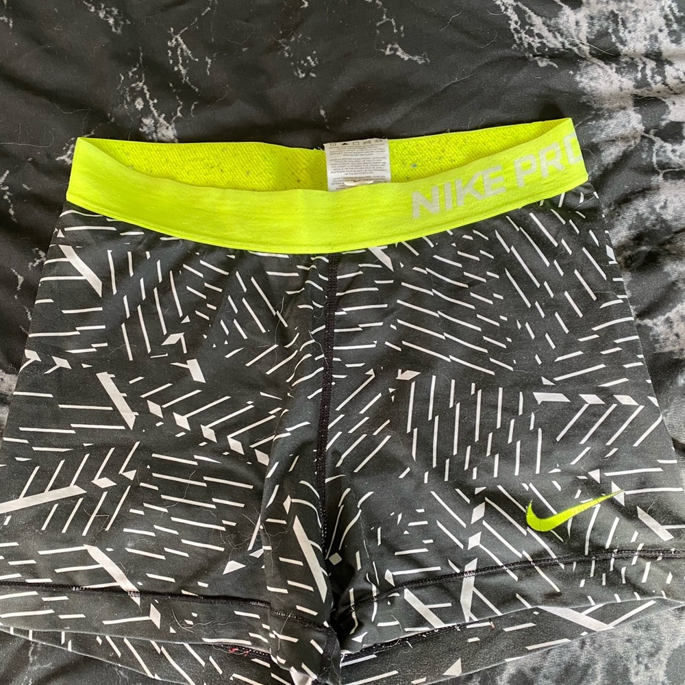 Black and Yellow Nike Spandex